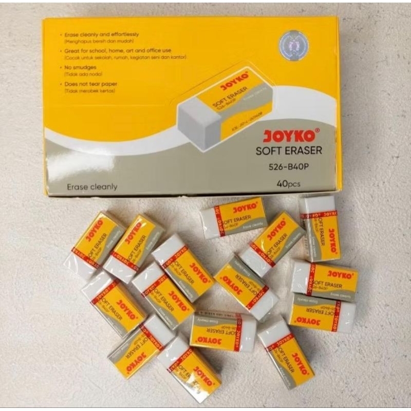 GROSIR 1pack(40pcs) Penghapus JOYKO // Penghapus pensil // penghapus murah