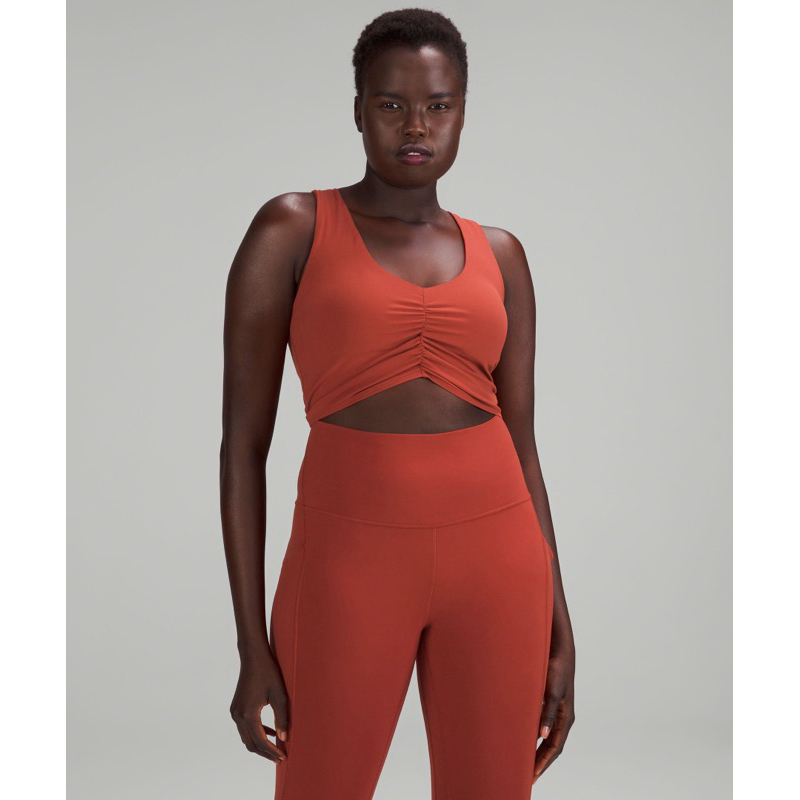 LULULEMON Ruched Nulu Longline Yoga Bra - Sport Bra Lululemon