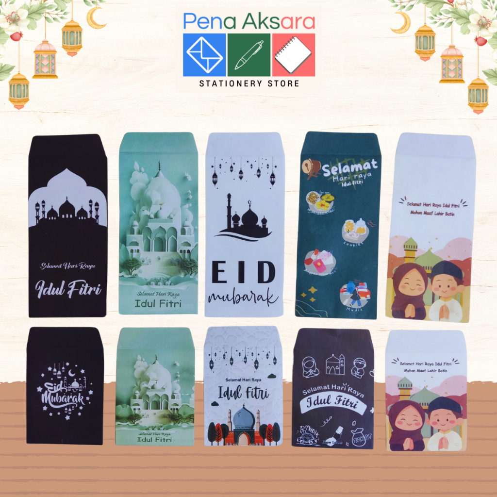 

Amplop THR Lebaran Besar Isi 10, 25, 50 Kualitas Premium Muat Uang Kertas Tanpa Dilipat Amplop Lebaran Murah