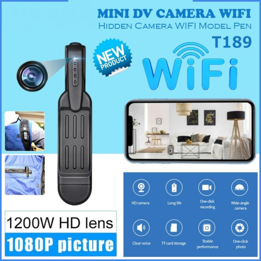 Arsmundi Kamera Mini Tersembunyi Konek Ke Hp Tanpa Kabel Jarak Jauh