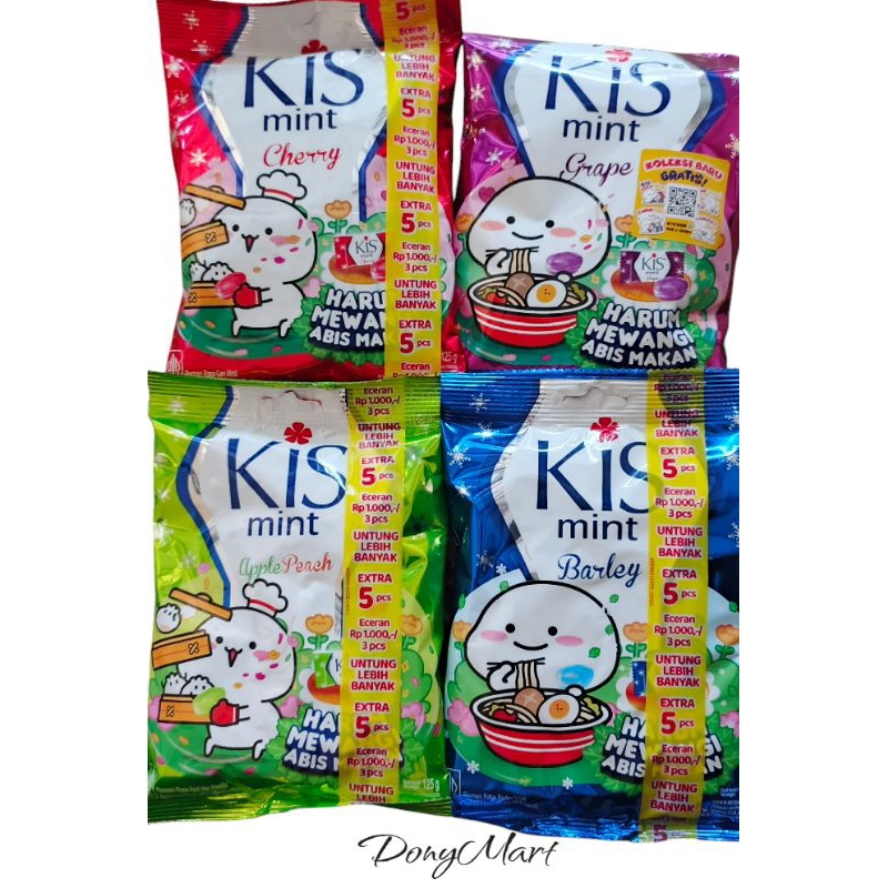 

Permen Kis Mint 1 Pack Rasa Grape Apple Peach Barley Cherry