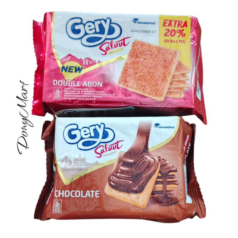 

Gery Saluut Malkist Premium Pack Rasa Abon Rasa Chocolate - Netto 105 G