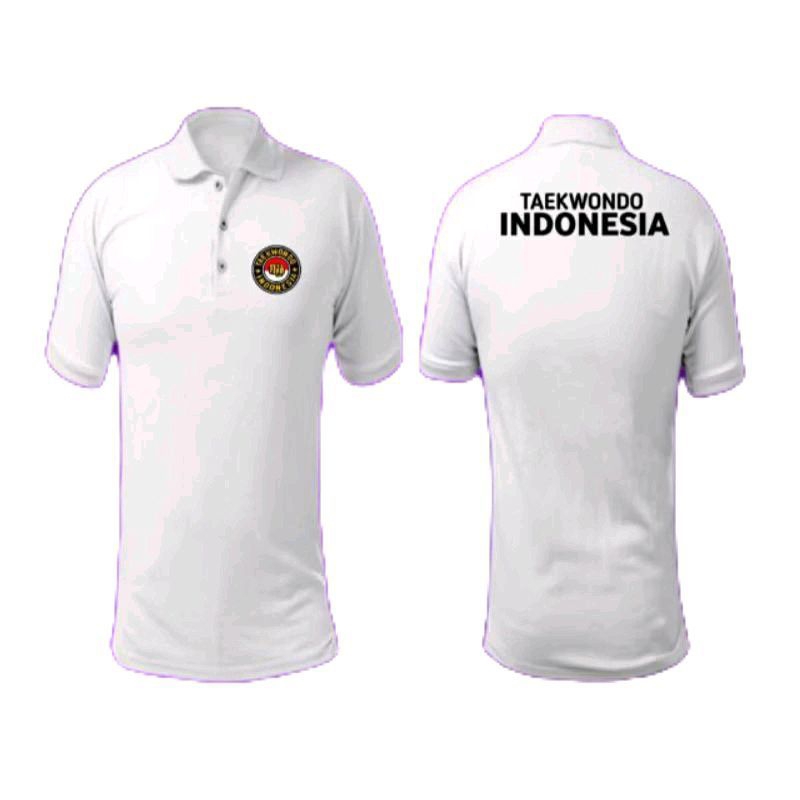 KAOS POLO TAEKWONDO INDONESIA // KAOS POLO BERKERAH TAEKWONDO INDONESIA COD