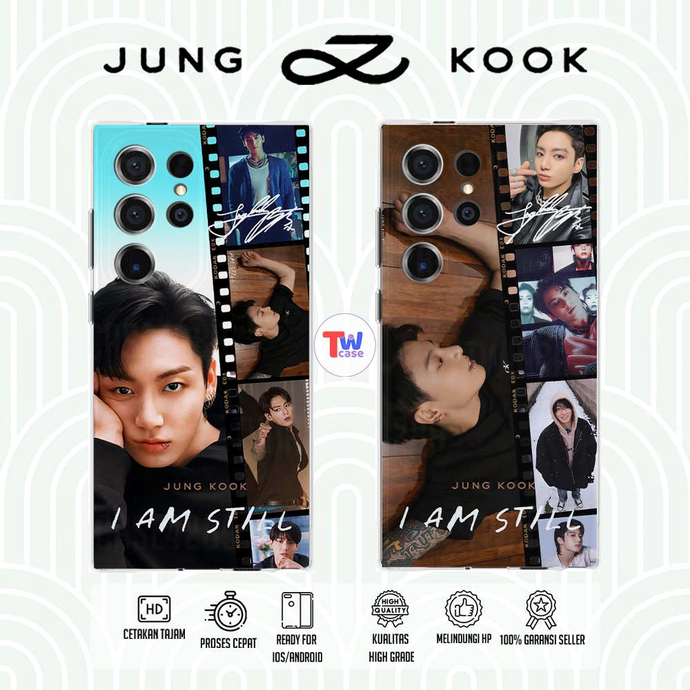 Casing HP BTS Jungkook Clear Softcase Jungkook BTS I Am Still Estetik Ganteng Keren