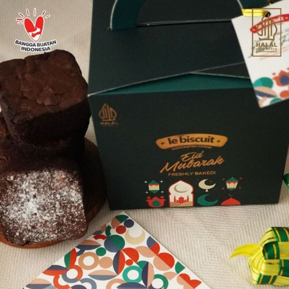 

le biscuit Hampers Lebaran Idul Fitri - 5 pcs Fudgy Brownies