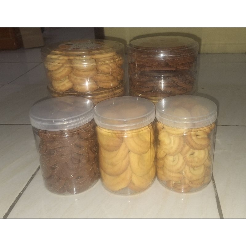 

gelora kue kering danish vanila cheese ring toples tabung 750ml