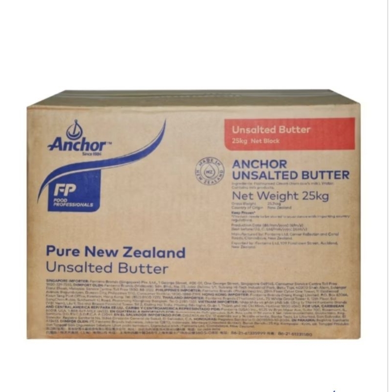 

Anchor unsalted butter repack 250gr dan 500gr