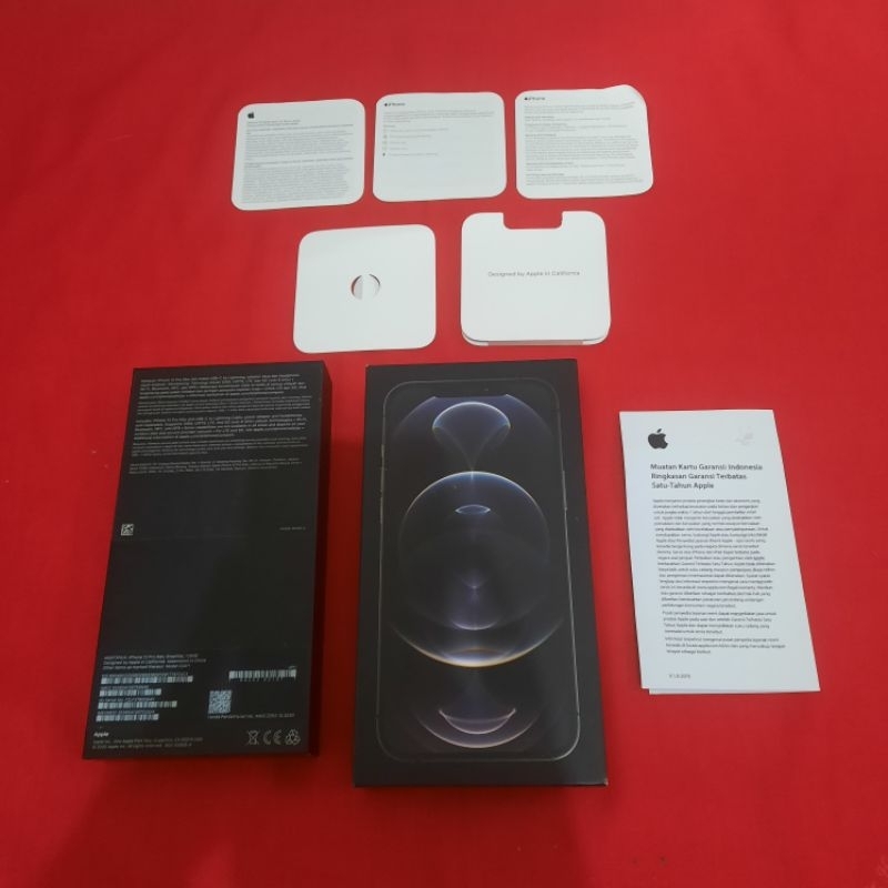 dus box iphone 12 pro max graphite original copotan ibox lengkap manual book