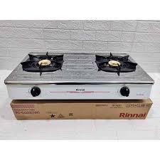 Kompor Gas rinnai Stainless Steel 602 ew 2 tungku BATAM