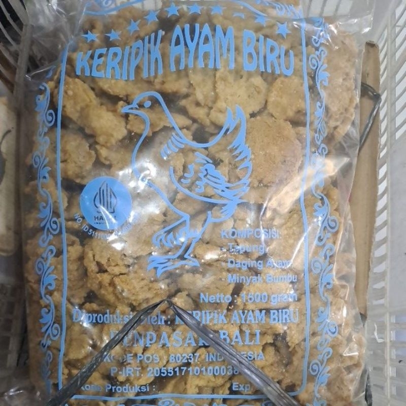 

Kripik ayam biru khas Bali 1500gr