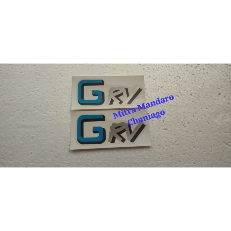 stiker mobil tulisan GRV