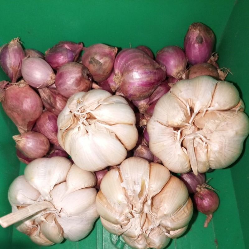 

Paket Hemat Bawang merah bawang putih 500gr