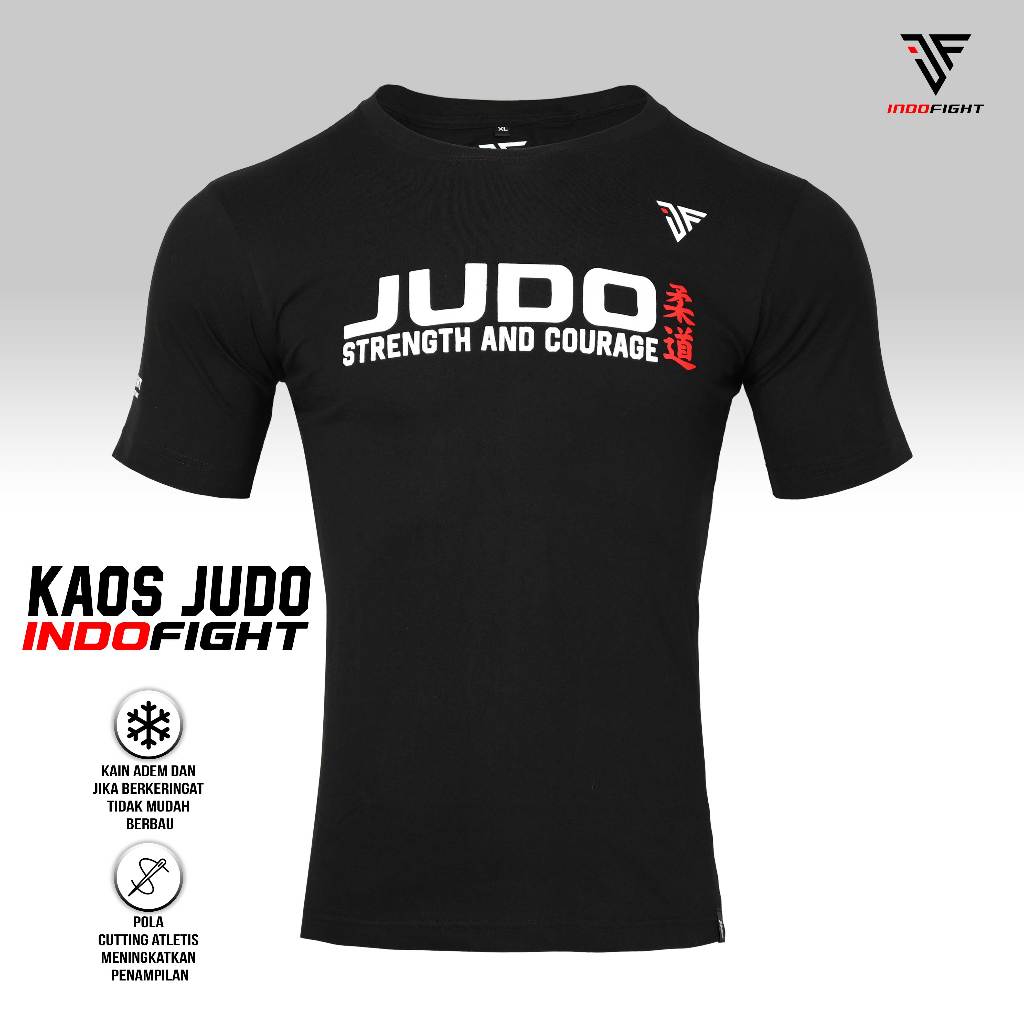 T-shirt Judo kaos Judo Indofight Baju judo Kaos olahraga Judo Apparel premium