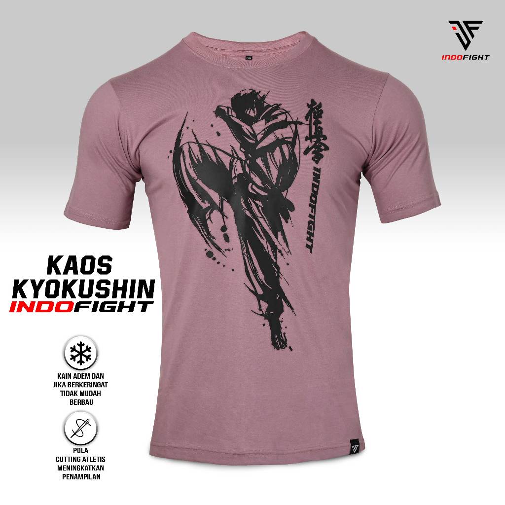 T-shirt Kyokushin Kaos Karate Kyokushin Indofight Baju Kyokushin Kaos Olahraga Karate Kyokushin Appa