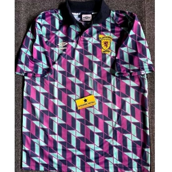 JERSEY SCOTLAND RETRO SKOTLANDIA EURO 1988 88 1990 90 blokecore skena Home klasik