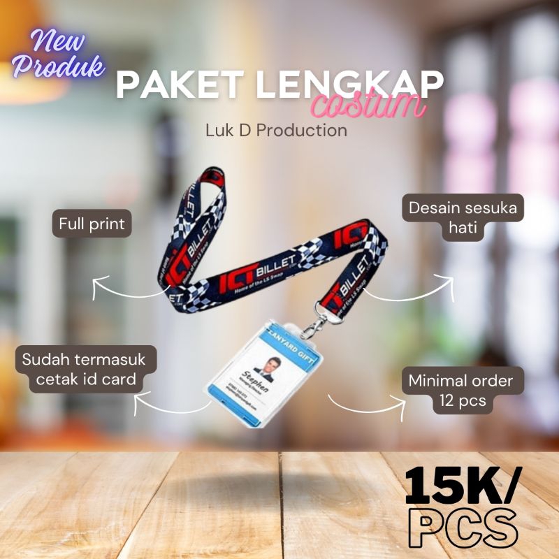 

lanyard costum paket lengkap