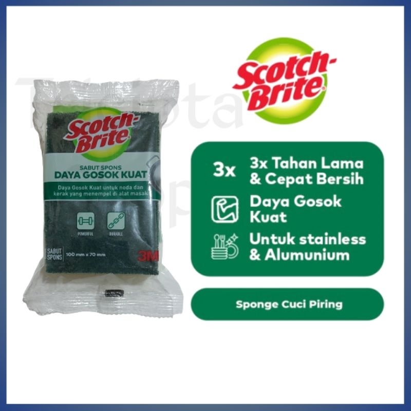 Sabut Spon Cuci Piring Scotch Brite 3M