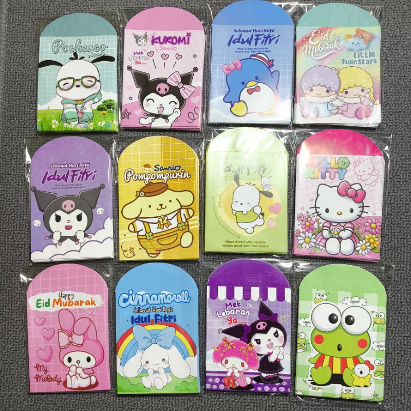 

Amplop lebaran KUROMI (7x11) sekali lipat isi 10