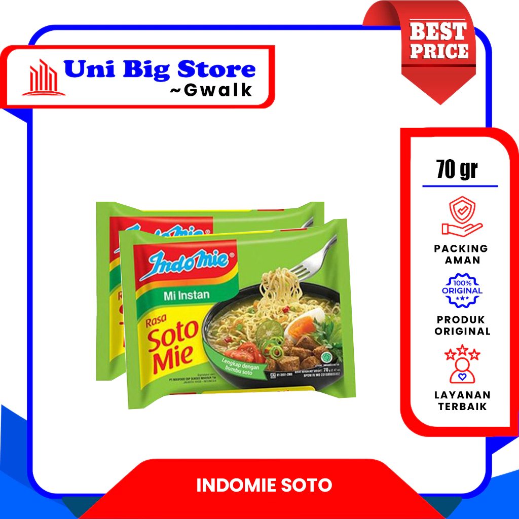 

INDOMIE MI KUAH SOTO MIE - 70 gr