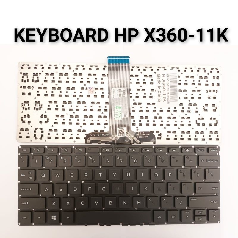 KEYBOARD HP PAVILION X360-11 HP X360 11-AB103TU 11-K 11-K000 BLACK KEYBOARD HP X360-11K