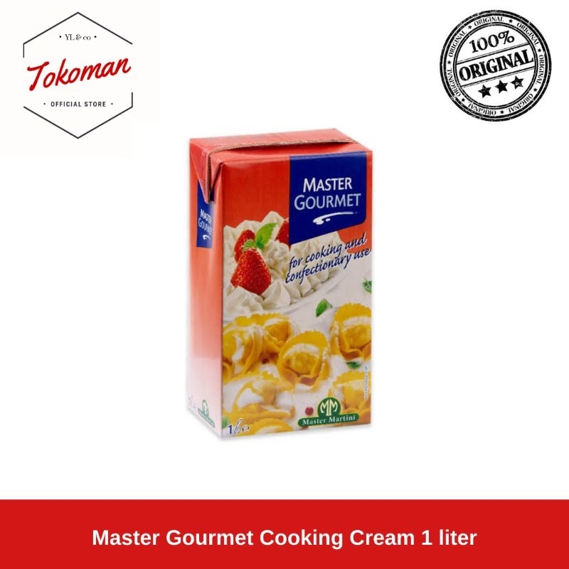 

(GRAB/GOJEK) Master Gourmet Cooking Cream 1 liter/ Whipping - 1 KARTON
