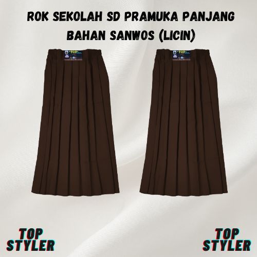 ROK SD PRAMUKA PANJANG  SANWOS (BAHAN LICIN)