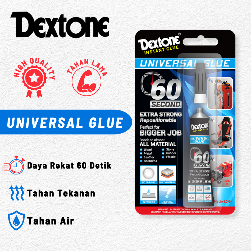 Lem Tetes Universal Glue Gel DEXTONE/Serbaguna/Lem Sepatu