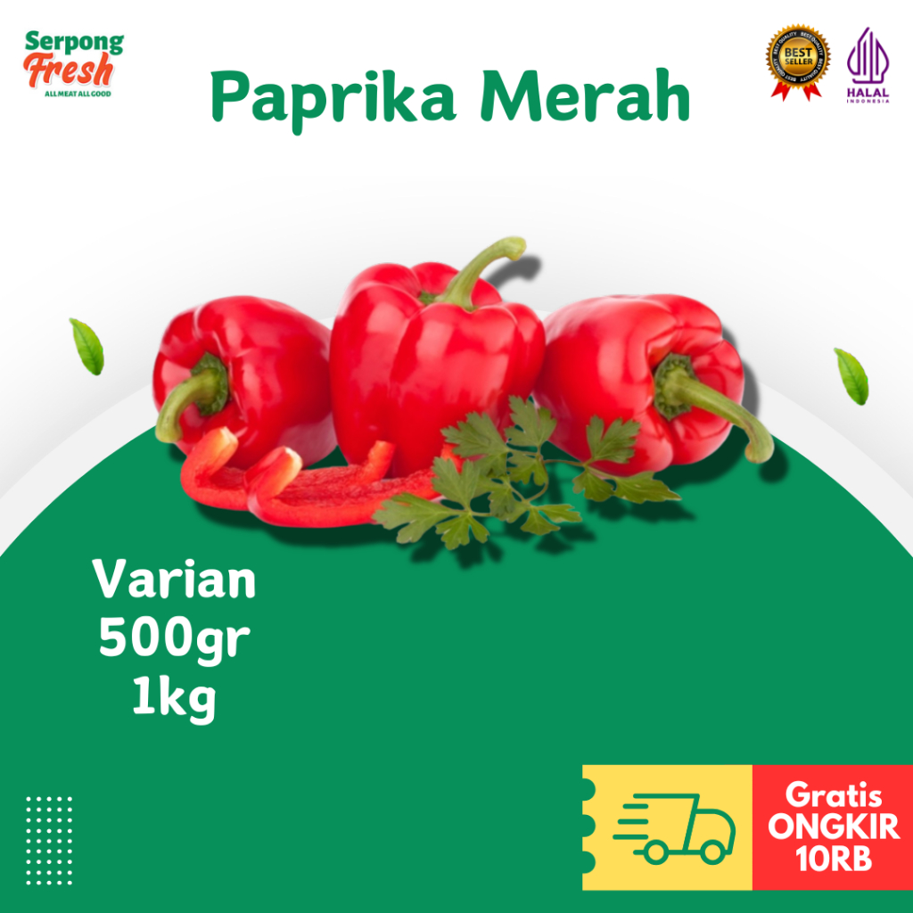 

Paprika Merah Segar 500gr 1kg Sayuran FRESH