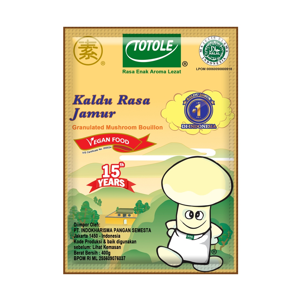 

TOTOLE GRANULATED MUSHROOM BOUILLON PACK 80 GR 6922130105100