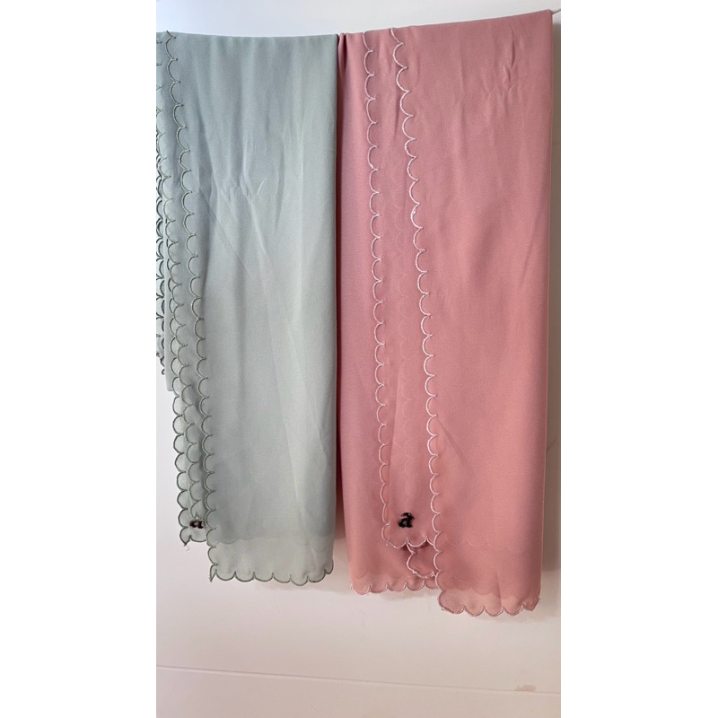 Preloved pashmina embroidery aneuku (harga NETT)