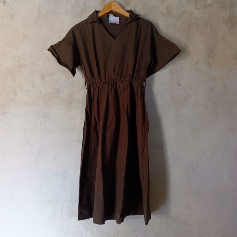 Midi dress/ dress wanita kekinian/ baju anak remaja tanggung/ preloved