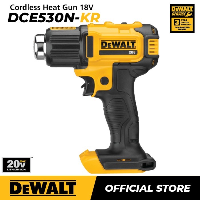 Dewalt Cordless Hot Gun / Pemanas Baterai 18V XR DCE530N (Unit Only) - DCE530N Only