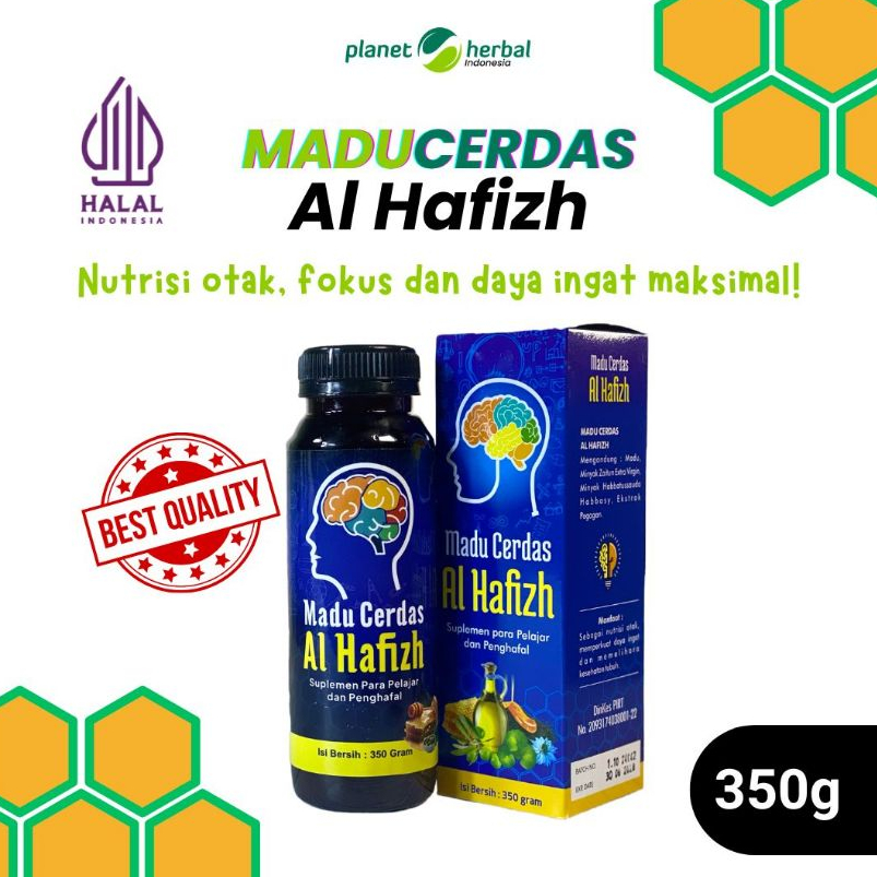 

Madu Cerdas Al Hafizh 350 g - Natural Raw Honey Murni Alami Halal Vitamin Suplemen Nutrisi Otak Anak