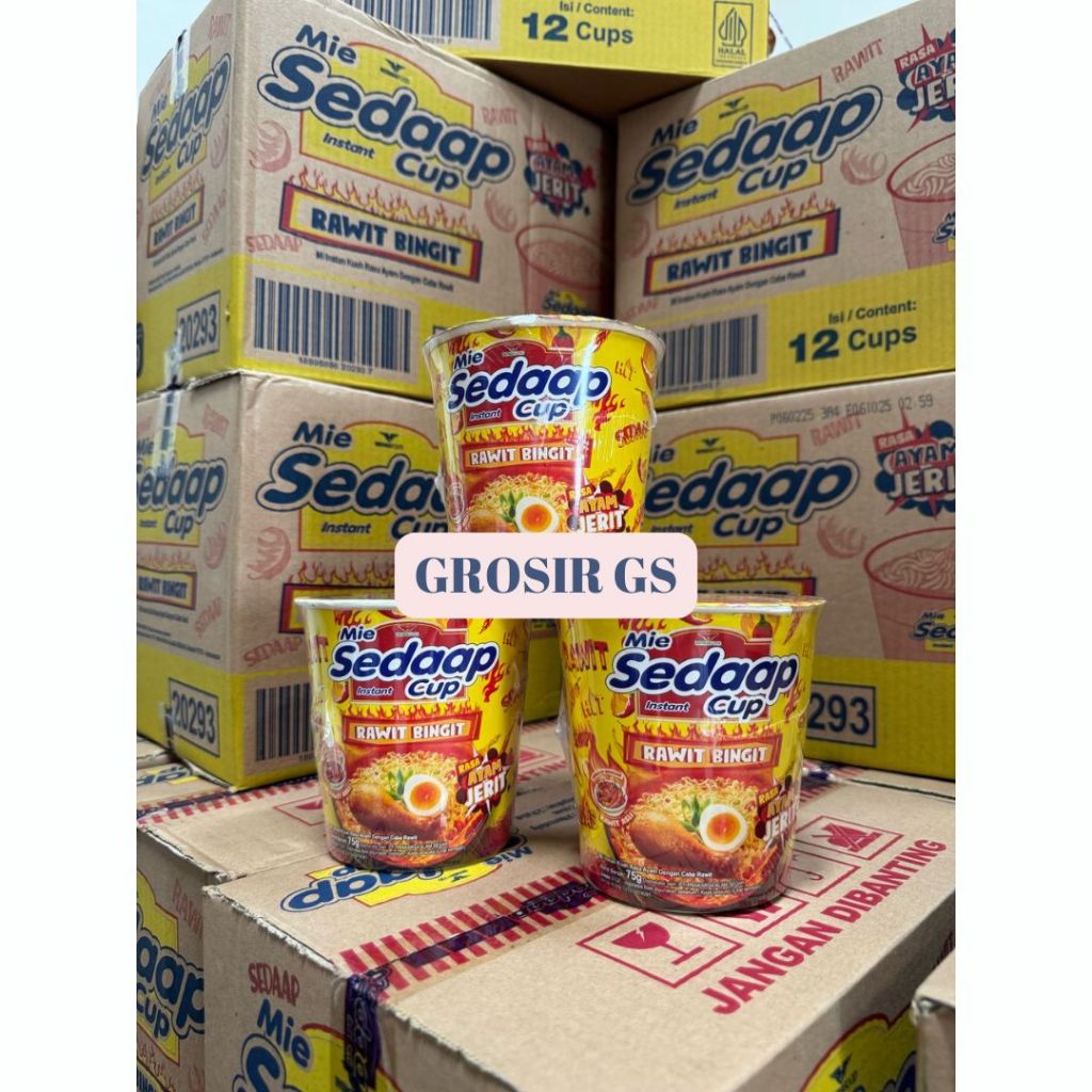 

1 DUS MIE SEDAAP CUP ISI 12 PCS / ALL VARIAN / BISA MIX / SOTO GORENG KUAH