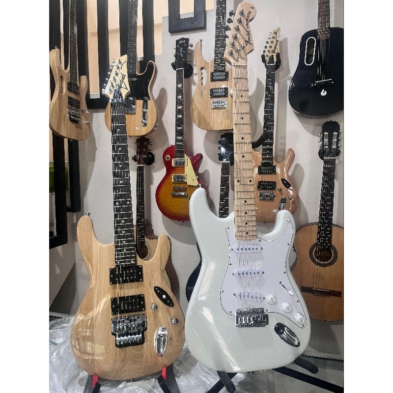 Gitar listrik Elektrik murah model strato stratocaster fender custom ibanez jem s series