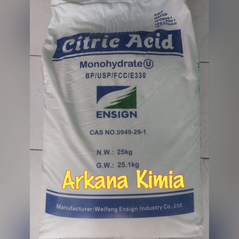 Citrun 25 Kg / Asam Sitrat 25 Kg / Citric Acid Monohydrate (ex weifang) 25 Kg / Karung