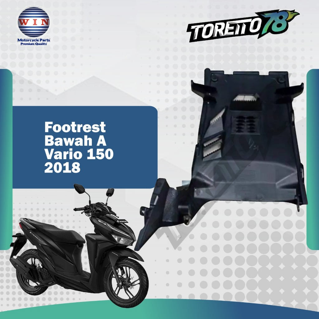 DEK BAWAH PENAHAN BODY PENAHAN LUMPUR HONDA VARIO 150 18  ALL NEW FOOTREST BAWAH KOLONG VARIO ALL NE