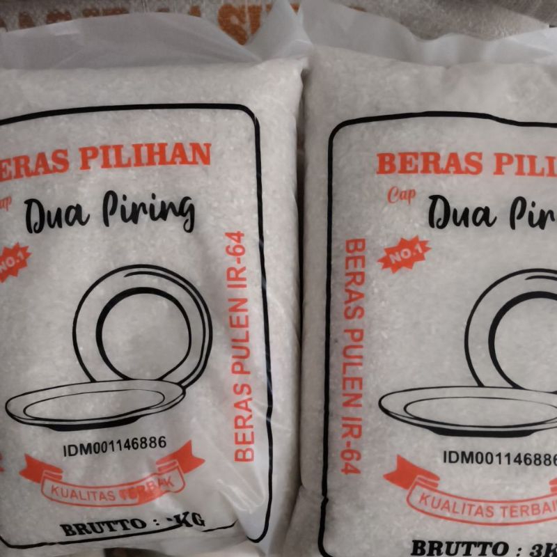 

Beras enak 3kg cap dua piring