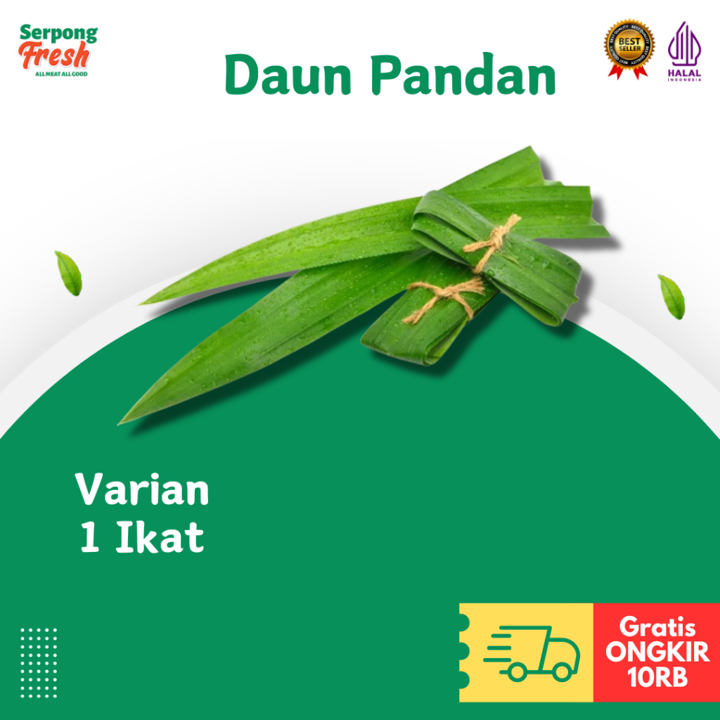 

Daun Pandan Hijau Ijo per ikat FRESH Sayuran Segar