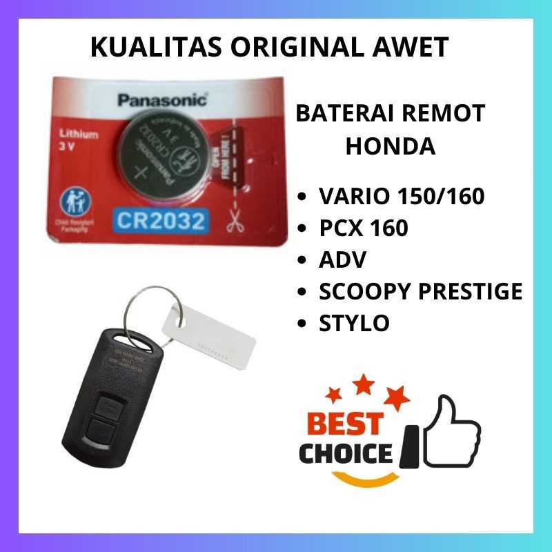 Baterai Batre Batu Remot remote PCX160 PCX 160 Original Awet
