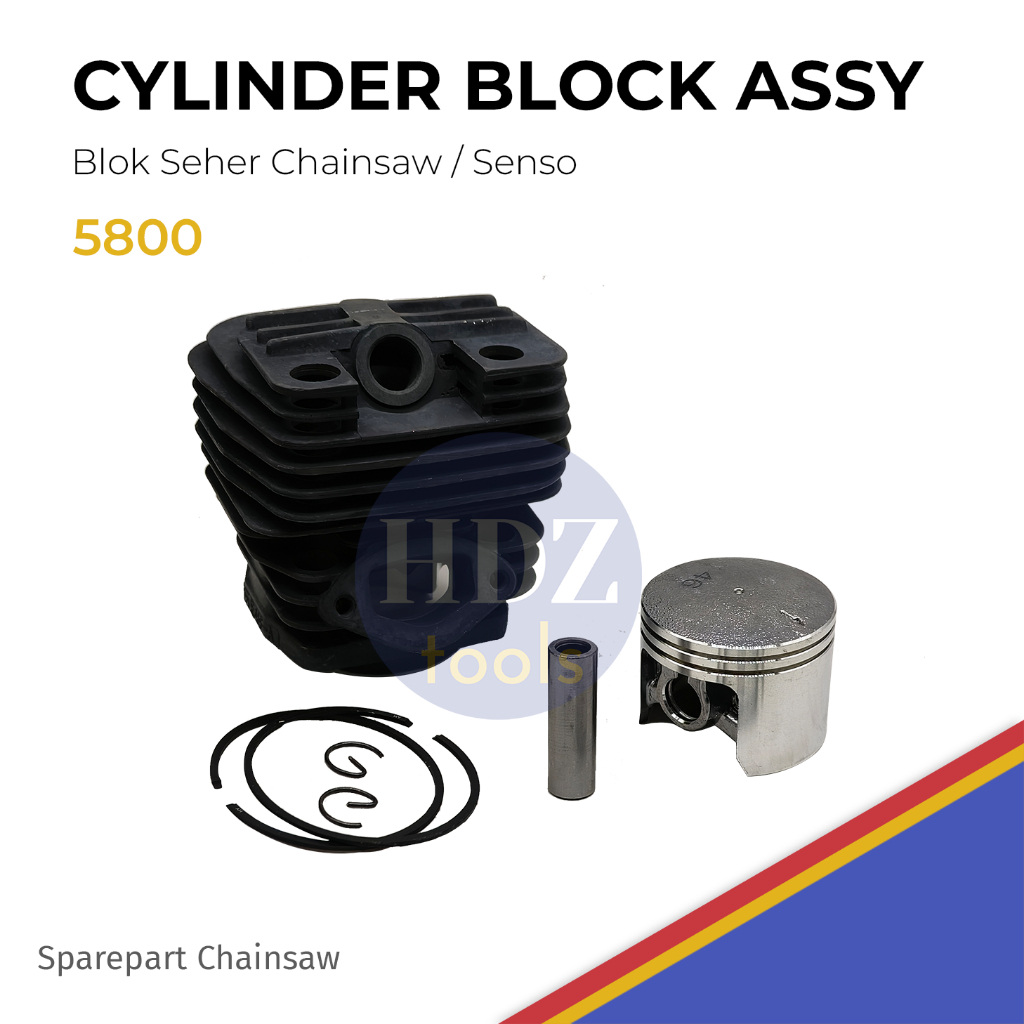 Cylinder Block Assy Blok Seher Chainsaw 5800 46MM