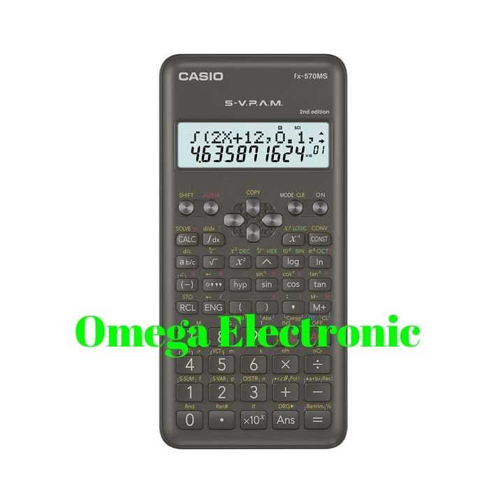 

Casio Kalkulator FX-570MS Scientific Calculator Kuliah Sekolah FX 570MS 570 MS