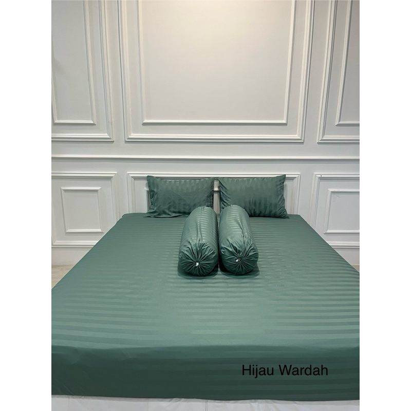 [BEST SELLER] Sprei Set HOTEL Salur - Mint Green / Sage / Olive / Hijau Wardah / Emerald / Biru Ward
