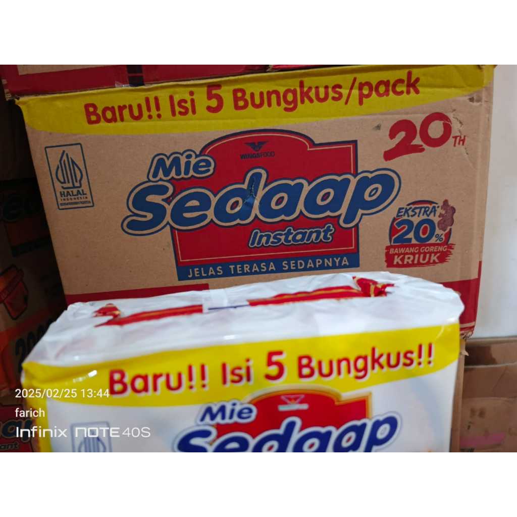 

Mie Sedaap Instant Isi 5 Bungkus 1dus