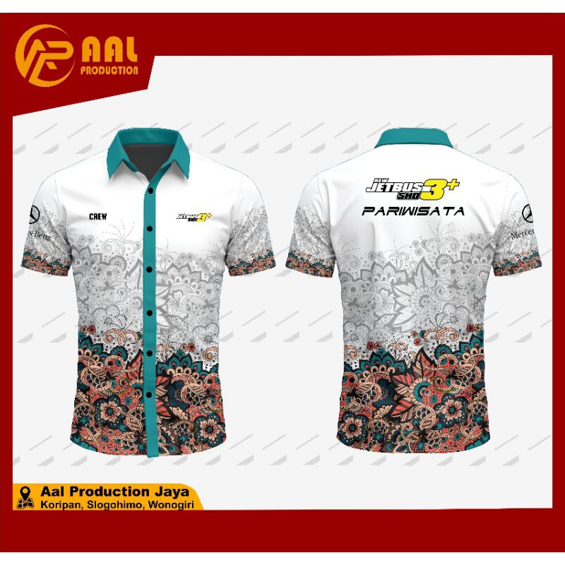KEMEJA KOMBINASI BATI JETBUS 3