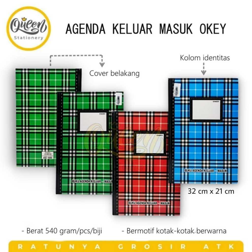 

1 PCS AGENDA KELUAR MASUK OKEY / BUKU AGENDA KELUAR MASUK OKEY