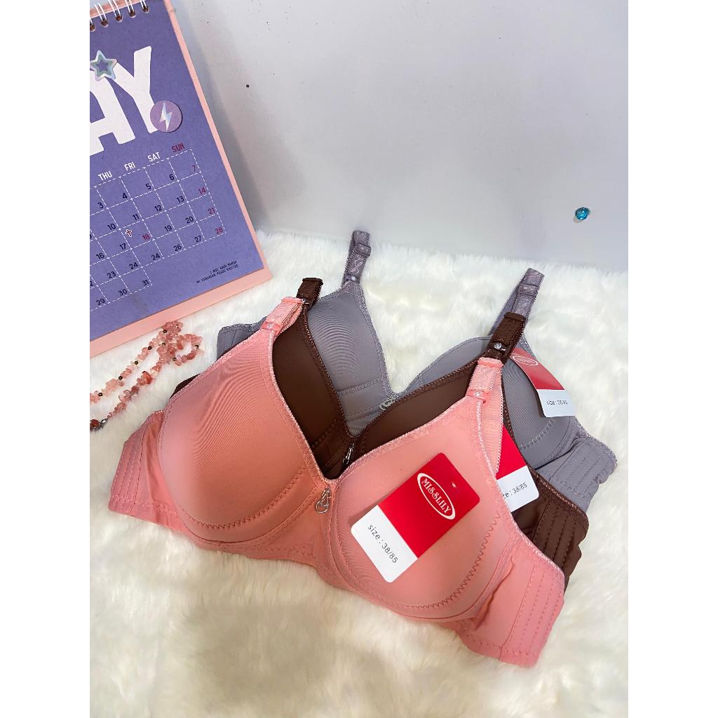MISSLILY 823 - BRA WANITA TANPA KAWAT MISSLILY SUPER SOFT BH MOTIF POLOS BH PEREMPUAN MISSLILY IMPOR