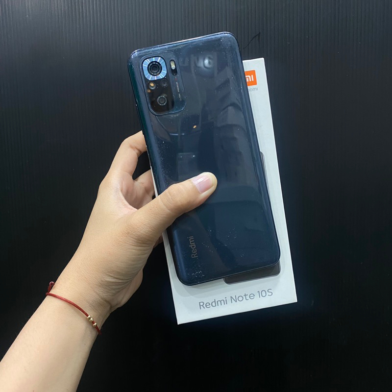 Redmi note 10s 8/128gb second bekas pakai normal fullset original resmi