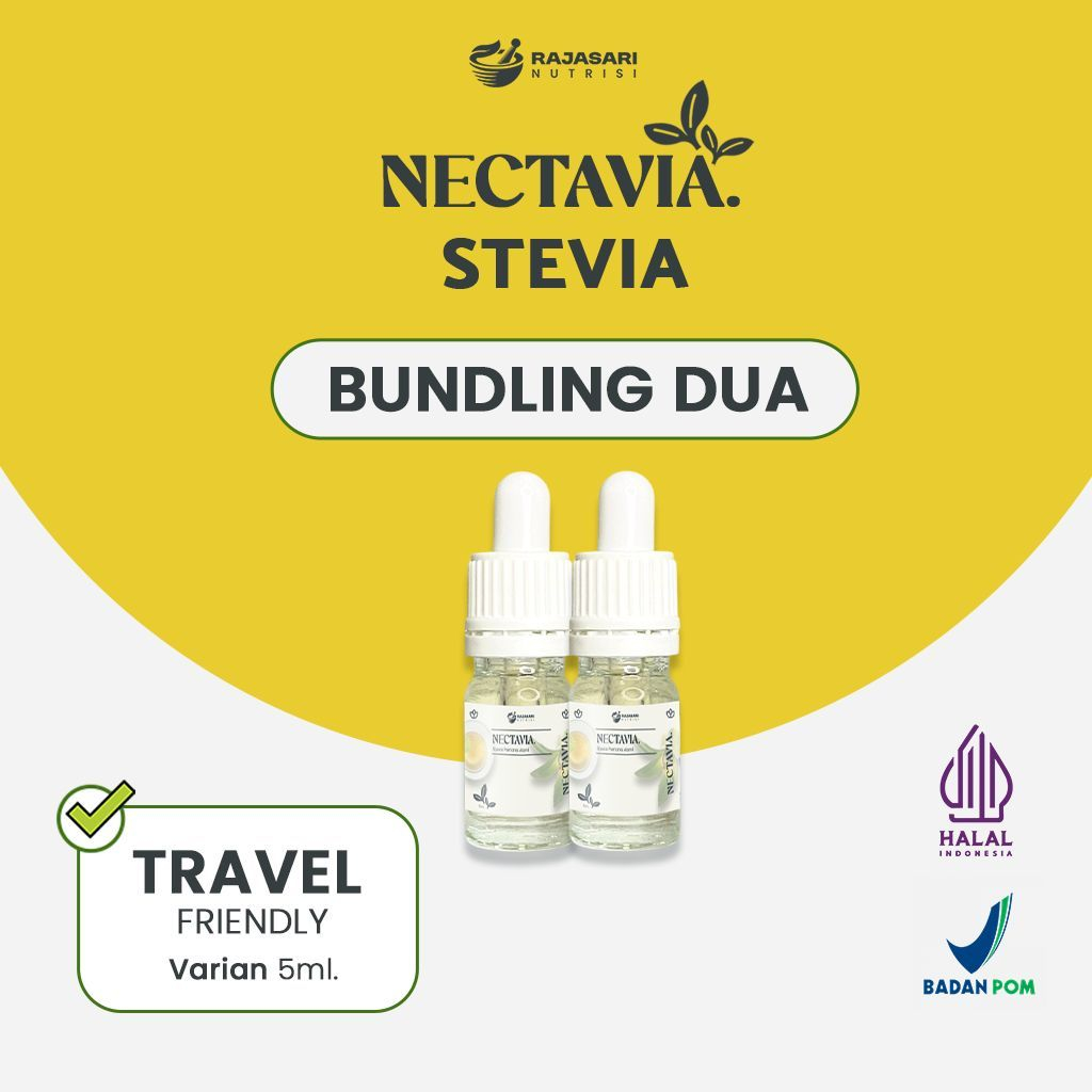 

[Dapat 2] Bundle 2 Nectavia Stevia Tetes 5 ML - Pemanis Alami - Rendah Kalori - Pengganti Gula