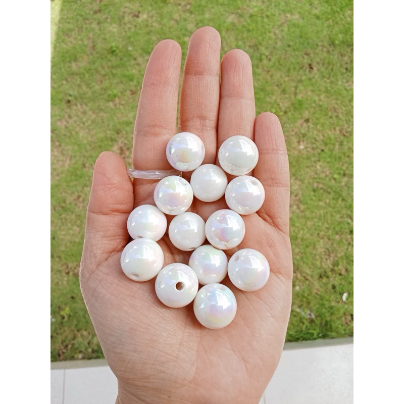 500ml bulat glossy beads manik 16mm DIY